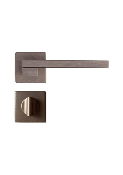 System Step Fırçalı Bronz Rozetli Kapı Kolu Ha260ro11 Elx3