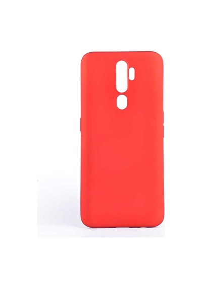 Oppo A9 2020 Kılıf Zore Premier Silikon Kapak Kırmızı