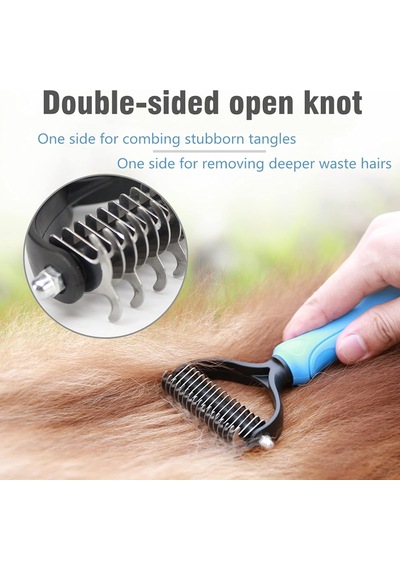 Köpekler İçin Astar Tırmığı, Uzun Diş Köpek Tırmığı + Deshedding Fırça Tarağı, Dökücü Alet Seti, Evci