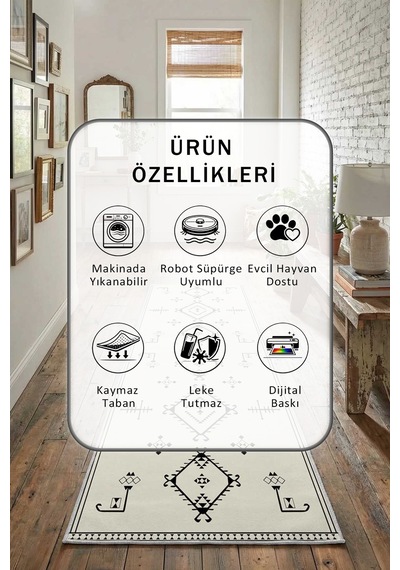Kleopatra Krem Syh Yıkanabilir Yolluk