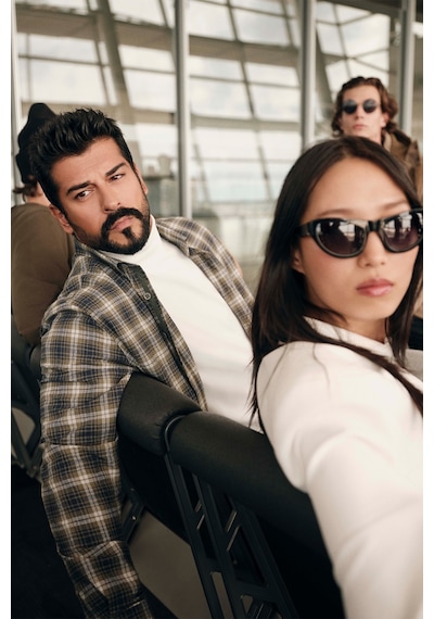 AC&Co / Altınyıldız Classics  Erkek Ekru Standart Fit Normal Kesim Tam Balıkçı Yaka Triko Kazak Ekru