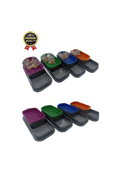 Premium Seri Hidroponik Topraksız Doğal 5 Adet Tohum Hediyeli Kedi Çimi Yetiştirme Kabı 25 X 10 Cm