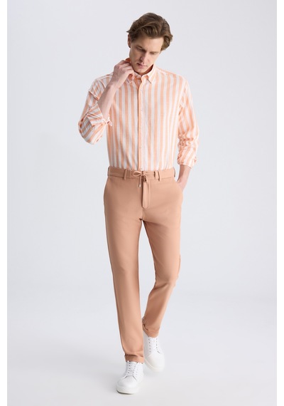 Twn Slim Fit Tarçın Armürlü Rayon Jogger Pantolon 2ec03kv723500 T30