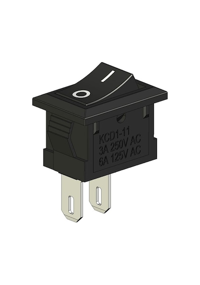 2 Pin Mini Rocker On/off Işıksız Power Anahtar