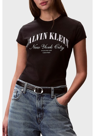 Calvin Klein Bayan T Shirt Lv047f815g Ub1 Siyah