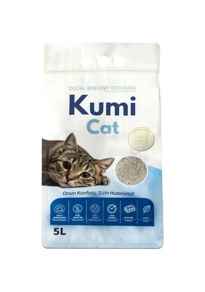 Eko-premium Marsilya Sabunu Kokulu Kedi Kumu, Güçlü Topaklanan Bentonit %99.5 Tozsuz , 5 L