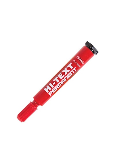 Hı-text 830 Pb Kırmızı Yuvarlak Uç Koli Kalemi N11.2913
