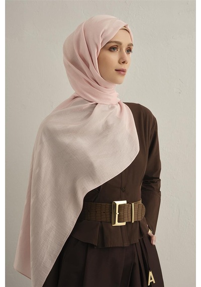 Armine Lyocell Naia Zikzak Desen Şal 1- 39 Pembe
