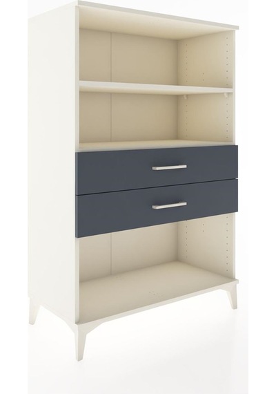 Hyperion Dolap 2 Raflı 2 Çekmeceli 88x44x134 Aytaşı-antrasit Aytaşı