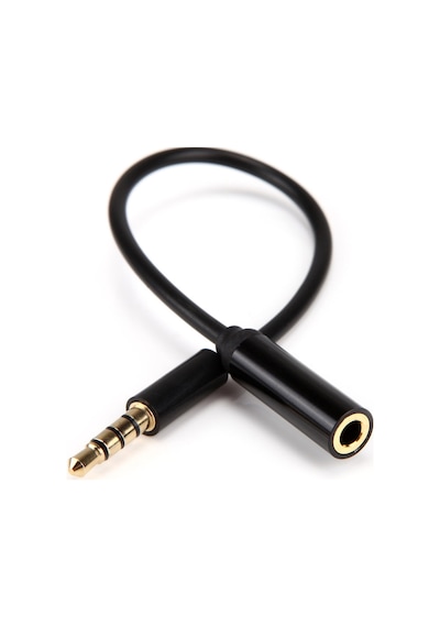 Aux Kablo - Trrs - Erkek - Dişi - 20 Cm - 180 Derece