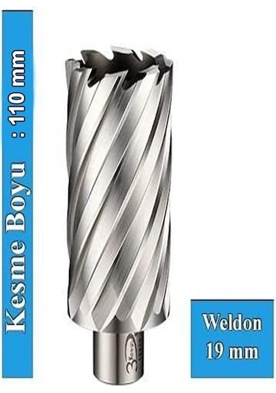 3Keego 20 x 110 mm HSS Uzun Manyetik Matkap Ucu SHC110