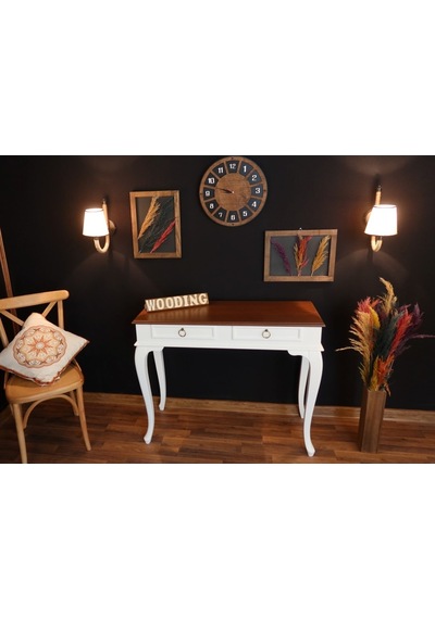 Wooding 120 Cm Çekmeceli Masif Beyaz Ceviz Dresuar (548588398) Ceviz