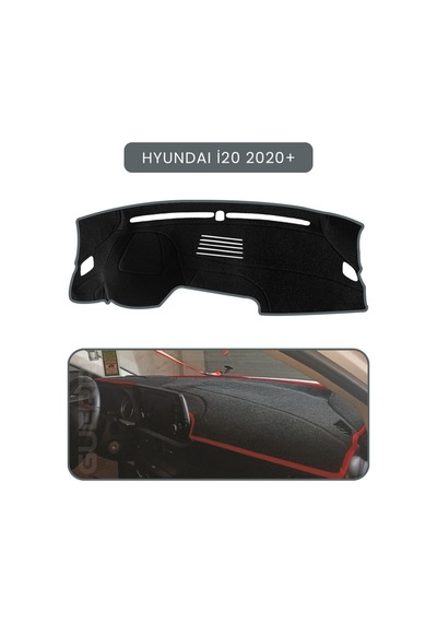 Hyundai İ20 2020+torpido Koruma Halısı Gri Kenar