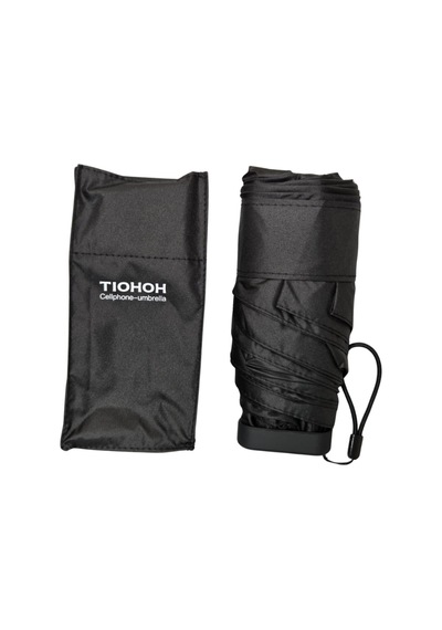 Bosile Siyah 6 Telli Mini Cep Şemsiye Alüminyum Gövdeli, 50 Cm, Özel Kılıf Ve Kutulu