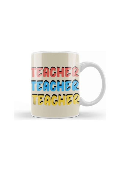 Teacher Gift Learning Inspire Science Student School Inspirational Kupa Bardak Porselen No14131 Karışık