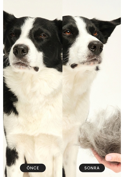Pet Teezer Deshedding - Mint / Pink Yeşil Pembe Köpek Bakım Fırçası