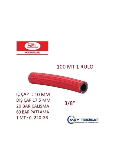 Sel 10 Mm (3/8") Kırmızı Java Thermo Hava Hortumu