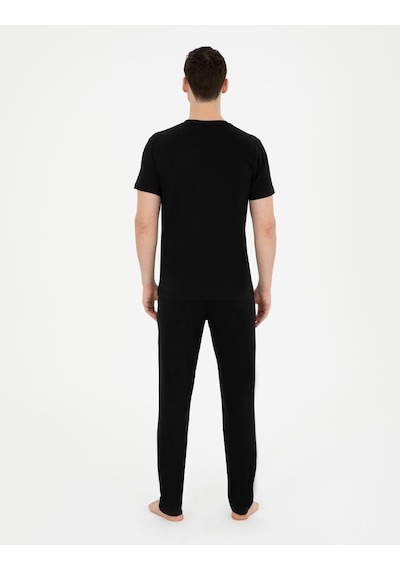 Pierre Cardin 6050 Erkek Kısa Kollu Penye Pijama Takımı 001