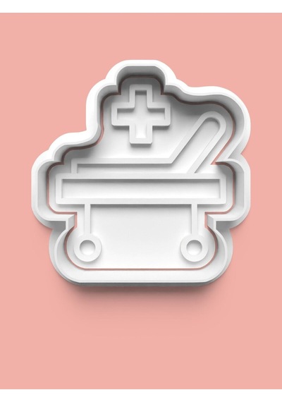 Ambulans Seti Kurabiye Kalıbı Ve Şeker Hamuru Kalıbı 4'lü Set