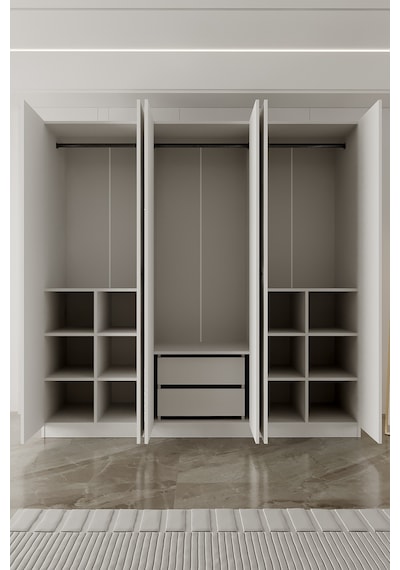 Aeka Ae-2191 Hisar Aynalı 6 Kapaklı Çok Bölmeli Askılı Ve Raflı Geniş Hacimli Gardırop 210x210 Cm Beyaz Aeka Ae-2191 Hisar Aynalı 6 Kapaklı Çok Bölmeli Askılı Ve Raflı Geniş Hacimli Gardırop 210x210 Cm Beyaz