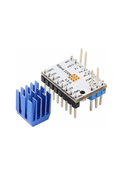 Mks Trinamic Tmc2209 V2.0 Step Motor Sürücü Soğutuculu Makerbase 1/256 Step 1.7a Cnc 3d Yazıcı Dvm.101.226