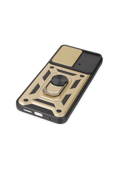 Cosmotex Newface Xiaomi Poco M4 Pro 4g Kılıf Pars Lens Yüzüklü Silikon - Gold