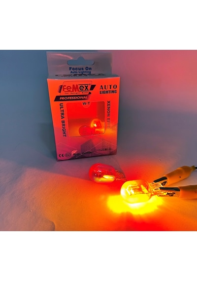 Femex Diadem Turuncu T20 W21w 7440 7443 Tek Duy Çit Duy Sinyal Gündüz Aydınlatma
