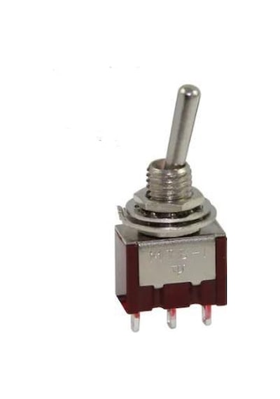 IC-139A  Toggle Swıtch On-Off 3P (Mts-102) A Kalite (Kırmızı)
