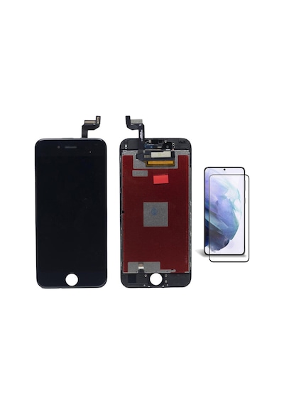 Apple Uyumlu iPhone 6s Siyah Ekran Lcd Dokunmatik B7000 15ml Yapıştırıcı Ve Kırılmaz Cam İle Beraber Yc