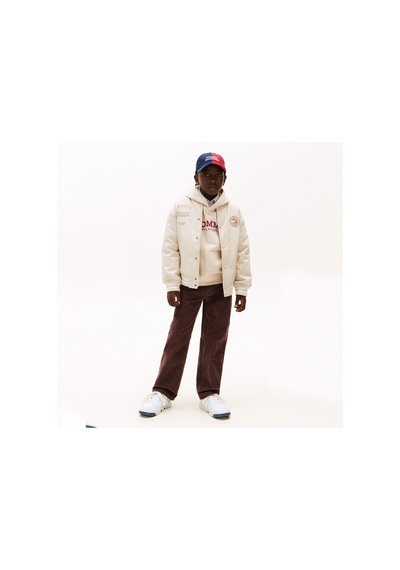 Tommy Hilfiger Padded Graphic Bomber Çocuk Ceket Kb0kb10079 Bej