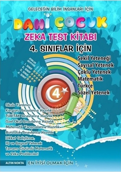 4. Sınıf Dahi Çocuk Kanguru Olimpiyat Zeka Kitabı 9786055255831