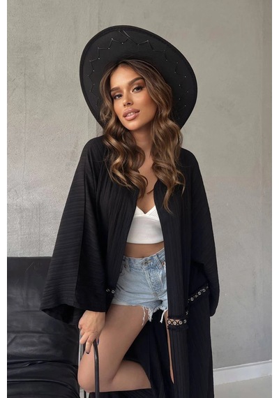 Kuşgözü İlmek Şerit Detaylı Püsküllü Bilekte Uzun Maxi Bohem Boho Plaj Tatil Doğal Kimono Kaftan Siyah Kuşgözü İlmek Şerit Detaylı Püsküllü Bilekte Uzun Maxi Bohem Boho Plaj Tatil Doğal Kimono Kaftan Siyah