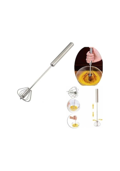 Metal Mikser Çırpıcı 30 Cm Karıştırıcı Bas Çek Çırp Mor Karışık