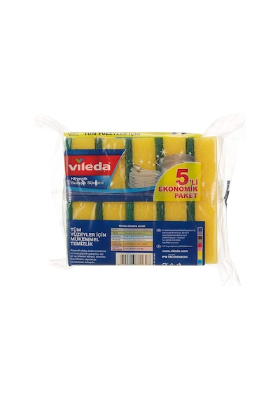Vileda Düz Bulaşık Sünger 5'li 139635