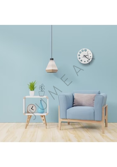Jumeax Lancester Beyaz Mermer Duvar Saati Beyaz