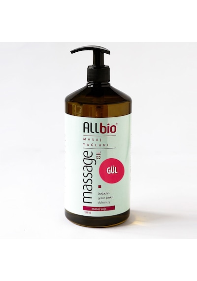 Allbio Masaj Yağı Gül 1 L