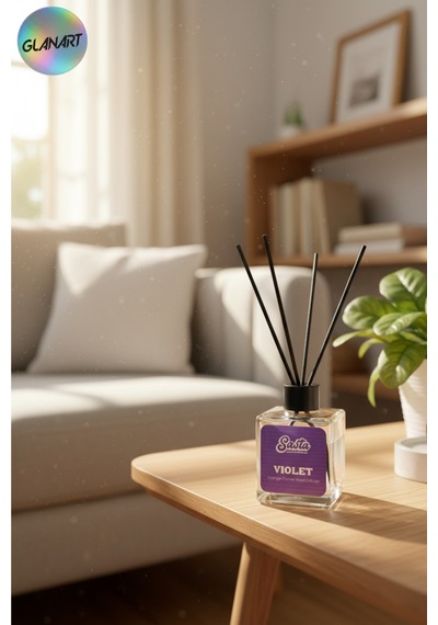 100 Ml Saten Çubuklu Bambu Ortam Kokusu Oturma Odası Violet Menekşe