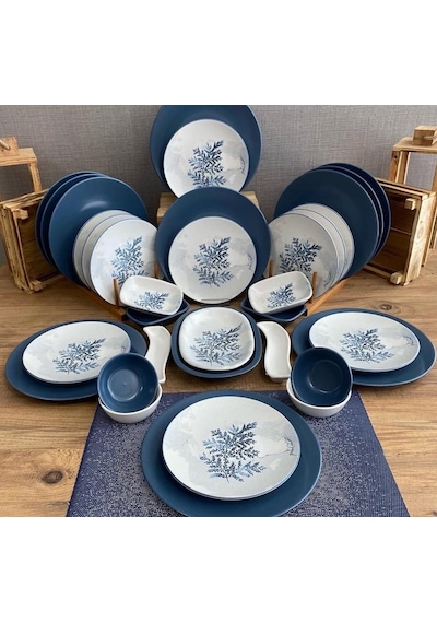 Keramika Takım Kahvaltı Blue Magıc 36 Parça 12 Kişilik