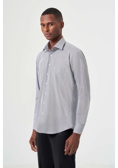 Bisse Erkek Regular Fit Klasik Gömlek Sıyah Gm23k232013 D99 Siyah