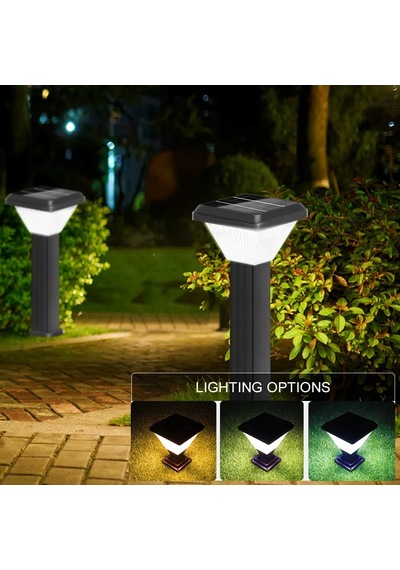 Forlife 100watt Güneş Enerjili Solar Bahçe Armatürü 60cm Direkli Fl-3343