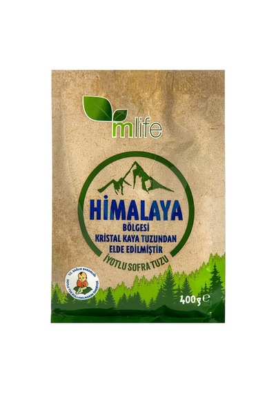 M Life Himalaya Bölgesi İyotlu Sofra Tuzu 400 G - 8 Adet Tarı