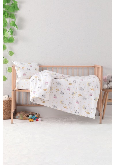 Baby %100 Pamuk Dream Sweet Bebek Nevresim Takımı - Pembe