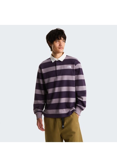 The North Face U Rugby Polo Sweatshırt Unisex Tişört Nf0a8gawjzu1 Gri