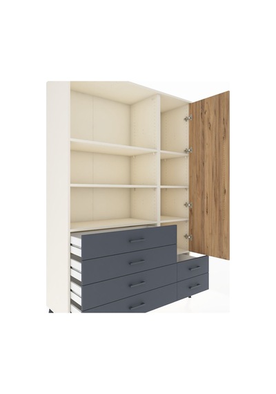 Hyperion Dolap 7 Raflı 6 Çekmeceli Tek Kapaklı 132x44x195 Aytaşı-çam/antrasit Atlas Çam/antrasıt Hyperion Dolap 7 Raflı 6 Çekmeceli Tek Kapaklı 132x44x195 Aytaşı-çam/antrasit Atlas Çam/antrasıt