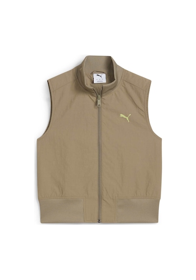 Puma Kadın Dare To Tam Fermuarlı Dokuma Yelek 629828 83 Kahverengi