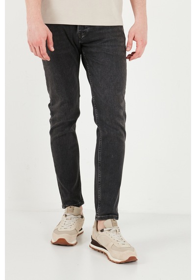 Buratti Pamuklu Slim Fit Düşük Bel Jeans Erkek Kot Pantolon 1135c87napolı Siyah