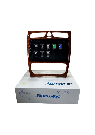 Mercedes C Class 2002-2004 Blueway 8-128 Tam Profesyonel Oem Multimedia 9"