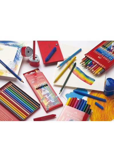 Faber Castell Jumbo Grip Boya Kalemi. 10 Renk