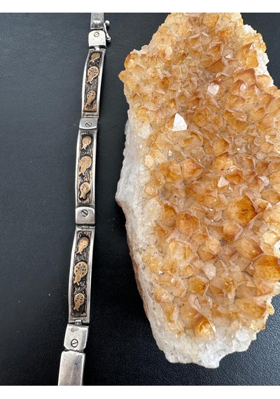 Erkek Gümüş Bileklik Uğur Böceği Figürlü 925 Ayar 28,84 Gram