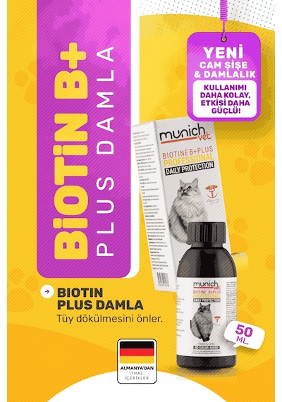 Munich Vet Kedi Tüy Damlası Biotine Plus 50 ML